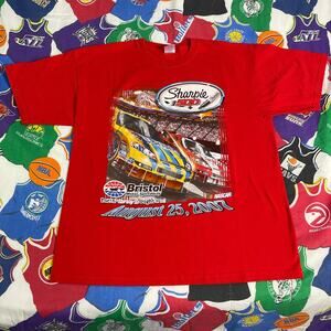 Vintage 2007 Bristol NASCAR Sharpie 500 Racing Motor Speedway Tee